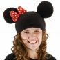 Licensed Disney Minnie Mouse Beanie Hat Ears & Bow Costume Miss Minerva Teen Kid