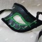 Green Glitter Eye Mask Royal Masquerade Ball Venetian Wicked Witch Poison Ivy