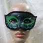 Green Glitter Eye Mask Royal Masquerade Ball Venetian Wicked Witch Poison Ivy