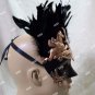 Black Bronze Caesar Augustus Mask Feathers Roman Greek God Goddess King Pegasus