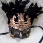 Black Bronze Caesar Augustus Mask Feathers Roman Greek God Goddess King Pegasus