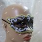 Gothic Black White Gold Eye Mask Glitter Renaissance Masquerade Venetian Unisex