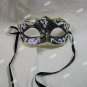 Gothic Black White Gold Eye Mask Glitter Renaissance Masquerade Venetian Unisex