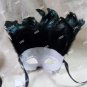 Black Gold Caesar Augustus Mask Feathers Roman Greek God Goddess King Pegasus