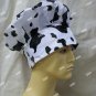 Black White Cow Print Chef Hat Cook BBQ Master Beef Roast Western Cowpoke Farmer