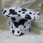Black White Cow Print Chef Hat Cook BBQ Master Beef Roast Western Cowpoke Farmer
