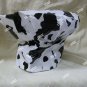Black White Cow Print Chef Hat Cook BBQ Master Beef Roast Western Cowpoke Farmer