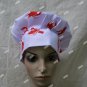 White Red Crawfish Fabric Chef Costume Hat Culinary Lobster Festival Boil Cajun