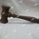 Brown Plastic Gavel Judge's Costume Prop Court Justice Ruth RBG Barrister Magistrate Law
