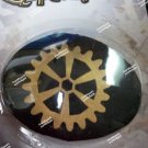 Black Steampunk Eyepatch Printed Cog Industrial Gear Pirate Swashbuckler Fantasy