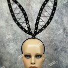 Sexy Black Wet Look Bunny Ears Lace up Bendable Rabbit Dominatrix Fantasy Pop Star Sexy Black Wet Look Bunny Ears Lace up Bendable Rabbit Dominatrix Fantasy Pop Star