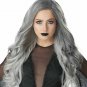 Dark Angel Wig Roots Wicked Witch Sorceress Goth Vampire Ghost Phantom Spirit