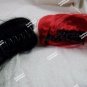 3 pc Harlequin Wig Black & Red Ponytail Clips Suicide Squad Harley Quinn Jester