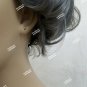 Gray Wavy Wig with Bangs Heat Style Ghost Spirit Elegant Witch Sorceress Old Lady