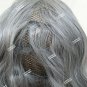 Gray Wavy Wig with Bangs Heat Style Ghost Spirit Elegant Witch Sorceress Old Lady