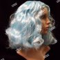 Pastel Icy Blue Wavy Flapper Wig Bob Games Chaperone Effie Escort Polar Princess