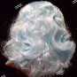 Pastel Icy Blue Wavy Flapper Wig Bob Games Chaperone Effie Escort Polar Princess