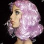 Pastel Lilac Wavy Flapper Wig Bob Games Chaperone Effie Escort Party Girl Clown