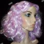 Pastel Lilac Wavy Flapper Wig Bob Games Chaperone Effie Escort Party Girl Clown