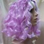 Pastel Lilac Wavy Flapper Wig Bob Games Chaperone Effie Escort Party Girl Clown
