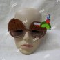 Tropical Coconut Drinks Costume Glasses Luau Parrothead Pina Colada Sunglasses