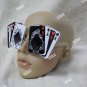 Fun Aces Playing Card Suit Costume Glasses Poker Face Gambler Casino Vegas Baby