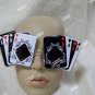 Fun Aces Playing Card Suit Costume Glasses Poker Face Gambler Casino Vegas Baby