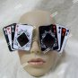 Fun Aces Playing Card Suit Costume Glasses Poker Face Gambler Casino Vegas Baby