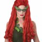 Red Lethal Beauty Wig Poison Ivy Comic Villain Starfire Little Mermaid Ariel