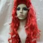Red Lethal Beauty Wig Poison Ivy Comic Villain Starfire Little Mermaid Ariel