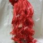Red Lethal Beauty Wig Poison Ivy Comic Villain Starfire Little Mermaid Ariel
