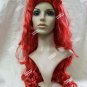 Red Lethal Beauty Wig Poison Ivy Comic Villain Starfire Little Mermaid Ariel
