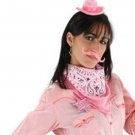 Mini Cowgirl Kit Pink Hat Sheriff Badge Bandana Mustache Western Rodeo Kid Pet
