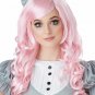Light Pink Cosplay Doll Wig Bow Manga Comic Book Kawaii Anime Rave Party Cosplay