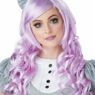 Lavender Cosplay Doll Wig & Bow Manga Comic Book Kawaii Anime Rave Party Cosplay Lavender Cosplay Doll Wig & Bow Manga Comic Book Kawaii Anime Rave Party Cosplay