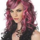 Pink & Black Long Layers Rock Vixen Wig Sexy Punk Rocker LA Tattoo Biker Chick Pink & Black Long Layers Rock Vixen Wig Sexy Punk Rocker LA Tattoo Biker Chick