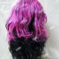 Pink & Black Long Layers Rock Vixen Wig Sexy Punk Rocker LA Tattoo Biker Chick