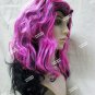 Pink & Black Long Layers Rock Vixen Wig Sexy Punk Rocker LA Tattoo Biker Chick