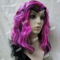 Pink & Black Long Layers Rock Vixen Wig Sexy Punk Rocker LA Tattoo Biker Chick