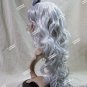 Mixed Gray Cosplay Doll Wig Bow Manga Comic Book Kawaii Anime Rave Party Cosplay