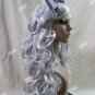 Mixed Gray Cosplay Doll Wig Bow Manga Comic Book Kawaii Anime Rave Party Cosplay