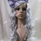 Mixed Gray Cosplay Doll Wig Bow Manga Comic Book Kawaii Anime Rave Party Cosplay Mixed Gray Cosplay Doll Wig Bow Manga Comic Book Kawaii Anime Rave Party Cosplay