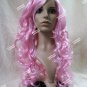 Light Pink Cosplay Doll Wig Bow Manga Comic Book Kawaii Anime Rave Party Cosplay
