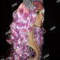 Lavender Cosplay Doll Wig & Bow Manga Comic Book Kawaii Anime Rave Party Cosplay