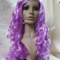 Lavender Cosplay Doll Wig & Bow Manga Comic Book Kawaii Anime Rave Party Cosplay