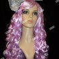 Lavender Cosplay Doll Wig & Bow Manga Comic Book Kawaii Anime Rave Party Cosplay