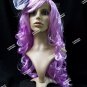 Lavender Cosplay Doll Wig & Bow Manga Comic Book Kawaii Anime Rave Party Cosplay