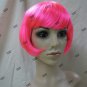 Hot Pink Babe Wig 20s Funky Flapper Chicago Roaring Neon Rave Party Bob Fairy