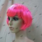 Hot Pink Babe Wig 20s Funky Flapper Chicago Roaring Neon Rave Party Bob Fairy