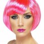 Hot Pink Babe Wig 20s Funky Flapper Chicago Roaring Neon Rave Party Bob Fairy